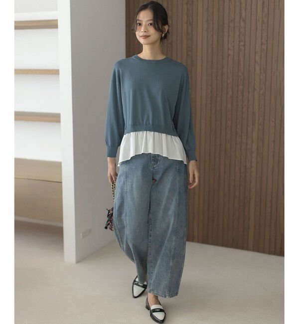 組曲「ストレッチクリアドッキング ニットプルオーバー」|ニット・セーター|