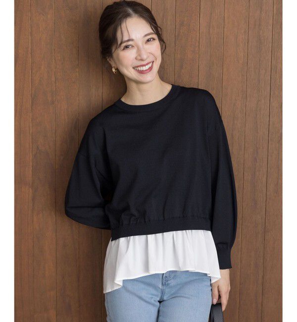 組曲「ストレッチクリアドッキング ニットプルオーバー」|ニット・セーター|