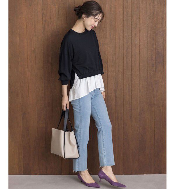 組曲「ストレッチクリアドッキング ニットプルオーバー」|ニット・セーター|