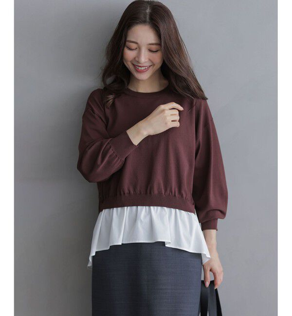 組曲「ストレッチクリアドッキング ニットプルオーバー」|ニット・セーター|