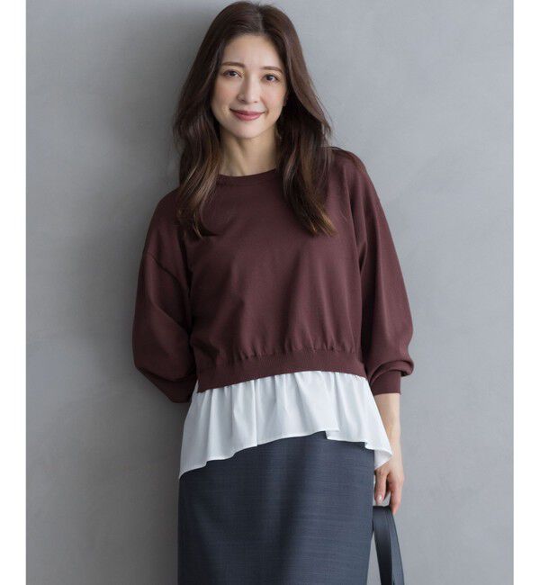 組曲「ストレッチクリアドッキング ニットプルオーバー」|ニット・セーター|