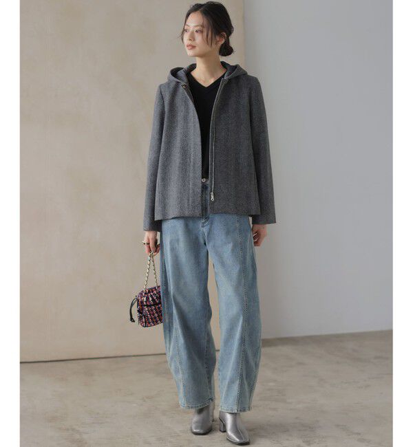 組曲「【加藤ローサさん着用】ライトデニムカーブパンツ」|デニム|