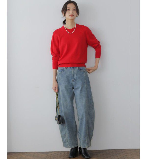 組曲「【加藤ローサさん着用】ライトデニムカーブパンツ」|デニム|