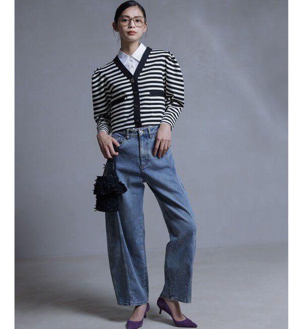 組曲「【加藤ローサさん着用】ライトデニムカーブパンツ」|デニム|