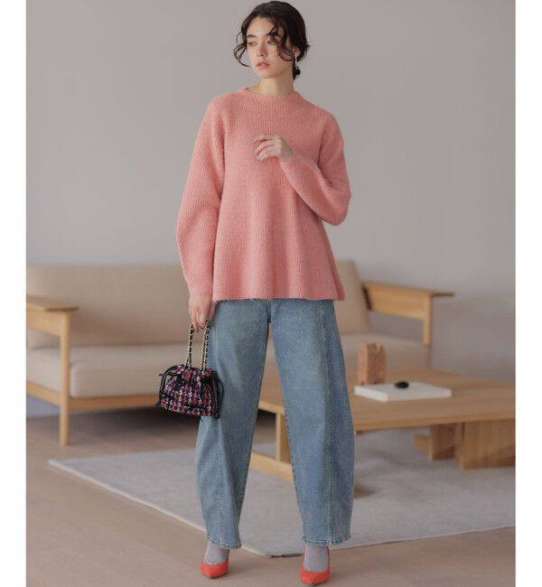 組曲「【加藤ローサさん着用】ライトデニムカーブパンツ」|デニム|