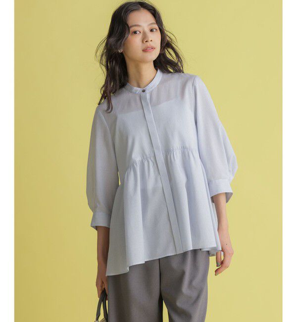 組曲「ニューリヨセルシャーティングペプラム ブラウス」|シャツ・ブラウス|ｼｬﾝﾌﾞﾚ