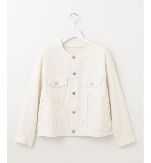 自由区「【ご好評につき追加生産・洗える】USUKARU DENIM ノーカラージャケット」|デニムジャケット|