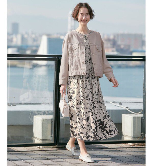 自由区「【ご好評につき追加生産・洗える】USUKARU DENIM ノーカラージャケット」|デニムジャケット|