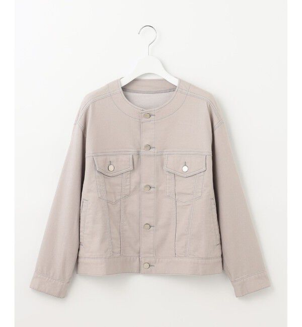 自由区「【ご好評につき追加生産・洗える】USUKARU DENIM ノーカラージャケット」|デニムジャケット|