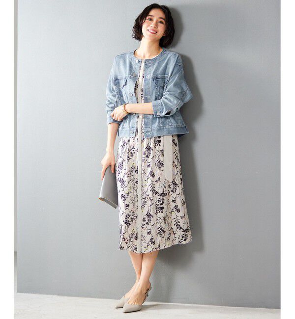 自由区「【ご好評につき追加生産・洗える】USUKARU DENIM ノーカラージャケット」|デニムジャケット|