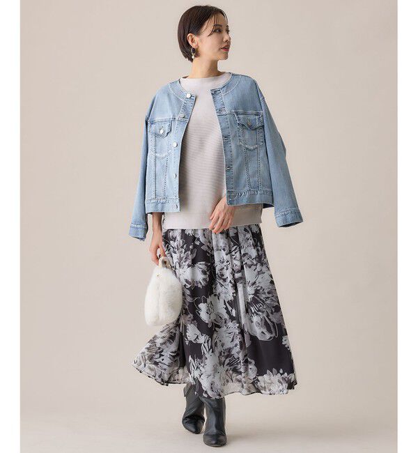 自由区「【ご好評につき追加生産・洗える】USUKARU DENIM ノーカラージャケット」|デニムジャケット|