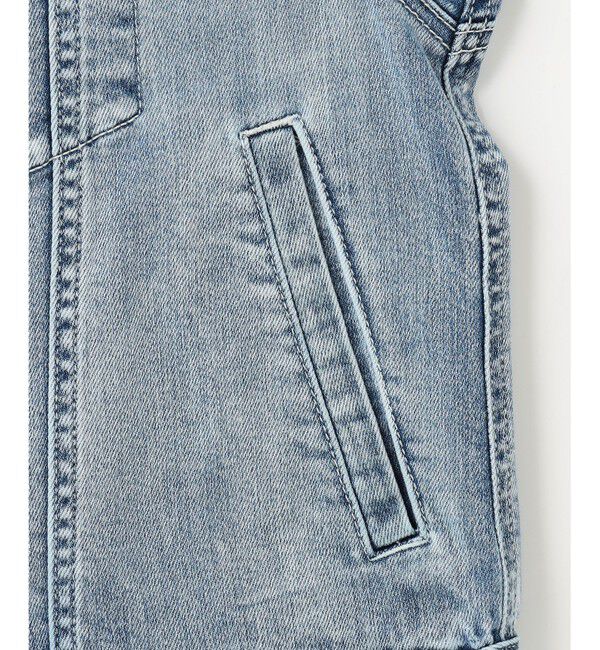 自由区「【ご好評につき追加生産・洗える】USUKARU DENIM ノーカラージャケット」|デニムジャケット|