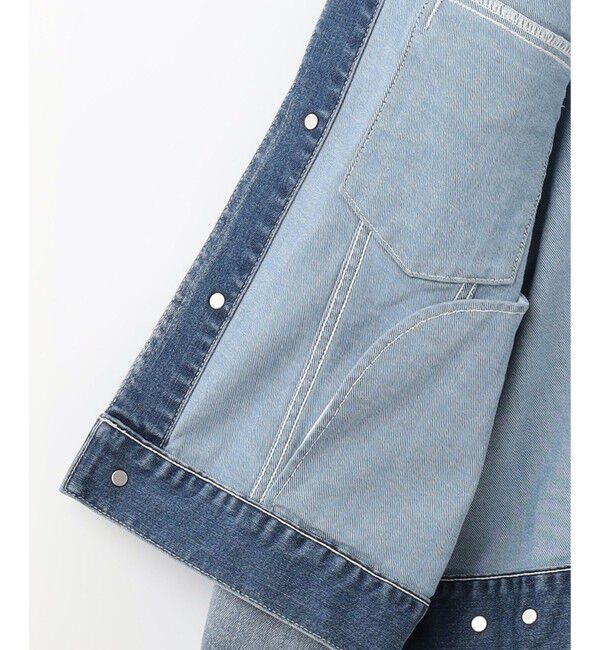 自由区「【ご好評につき追加生産・洗える】USUKARU DENIM ノーカラージャケット」|デニムジャケット|