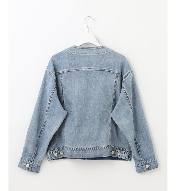 自由区「【ご好評につき追加生産・洗える】USUKARU DENIM ノーカラージャケット」|デニムジャケット|