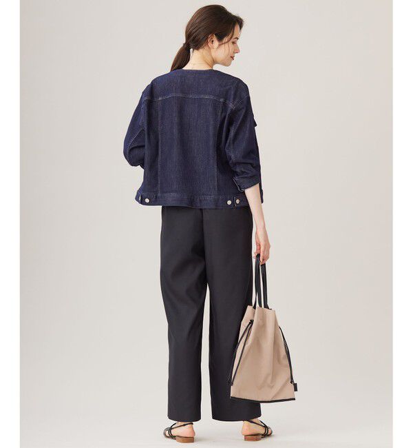 自由区「【ご好評につき追加生産・洗える】USUKARU DENIM ノーカラージャケット」|デニムジャケット|