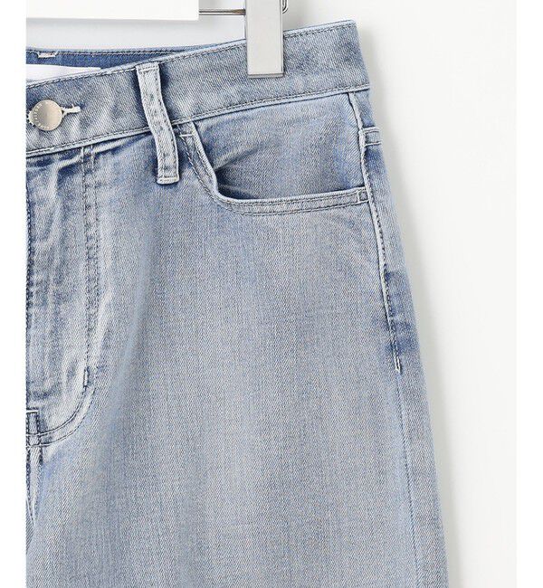 自由区「【洗える】ウスカルデニム カーブパンツ」|デニム|