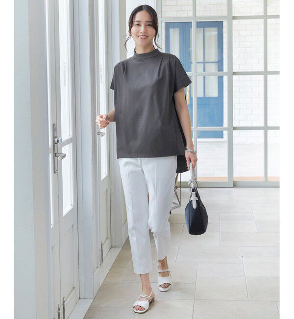 自由区「【接触冷感・UVカット・吸水速乾】シェルタリングオックステーパード パンツ」|その他|