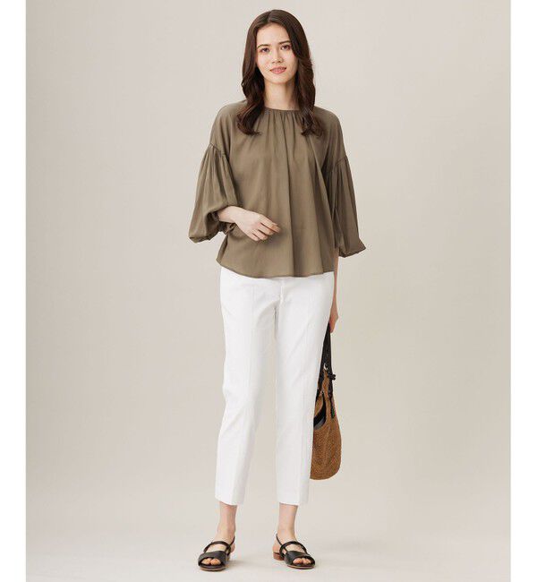 自由区「【接触冷感・UVカット・吸水速乾】シェルタリングオックステーパード パンツ」|その他|