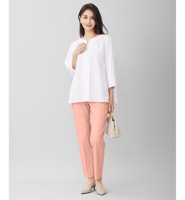 自由区「【接触冷感・UVカット・吸水速乾】シェルタリングオックステーパード パンツ」|その他|