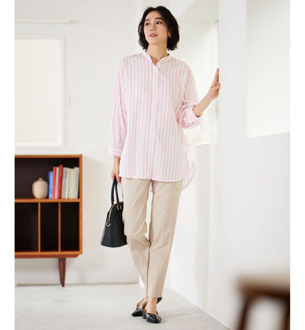 自由区「【接触冷感・UVカット・吸水速乾】シェルタリングオックステーパード パンツ」|その他|