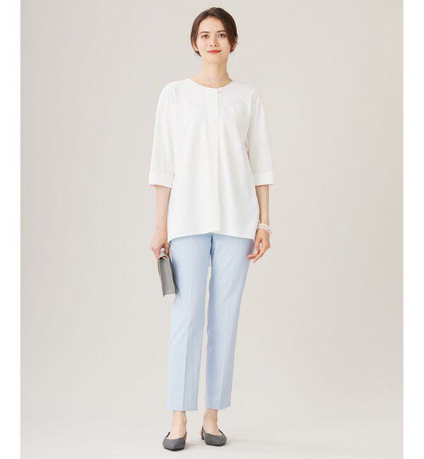 自由区「【接触冷感・UVカット・吸水速乾】シェルタリングオックステーパード パンツ」|その他|