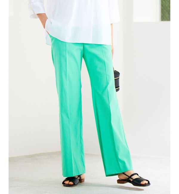 自由区「【接触冷感・UVカット・吸水速乾・洗える】シェルタリングオックスストレート パンツ」|その他|ﾐﾝﾄｸﾞﾘ