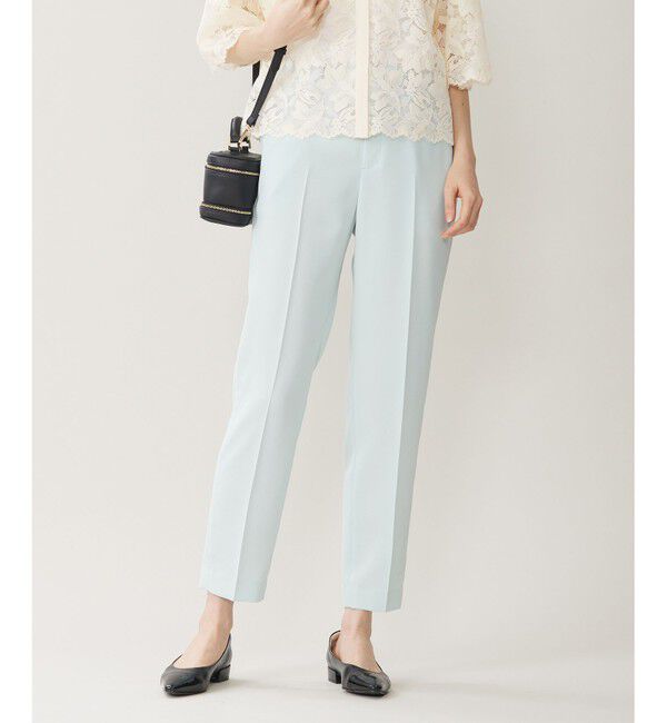 自由区「【セットアップ対応・UVカット・接触冷感・洗える】ライトストレッチテーパード パンツ」|その他|サックス