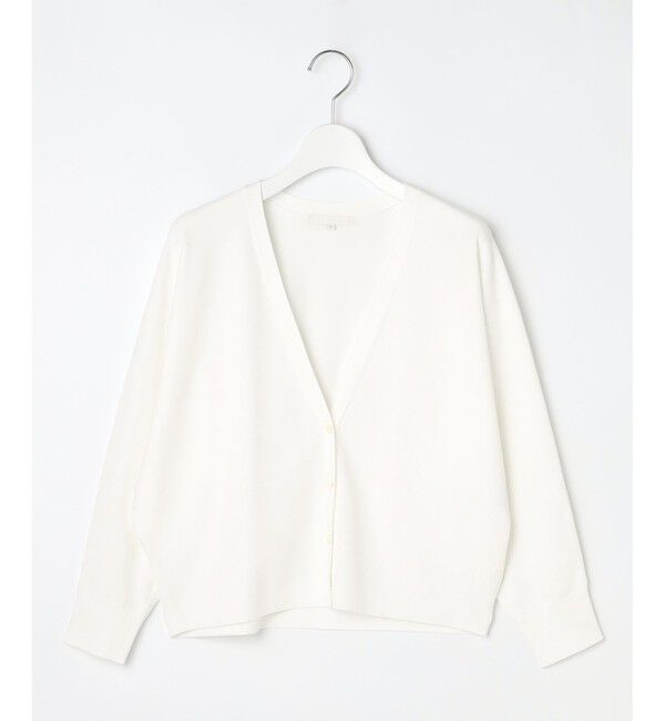 自由区「【接触冷感・UVカット・洗える】クレープストレッチニット カーディガン」|カーディガン|