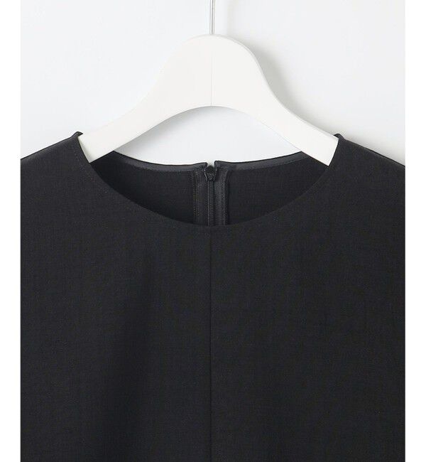 自由区「【セットアップ対応・接触冷感・UVカット・洗える】ライトリネンライク Tブラウス」|シャツ・ブラウス|