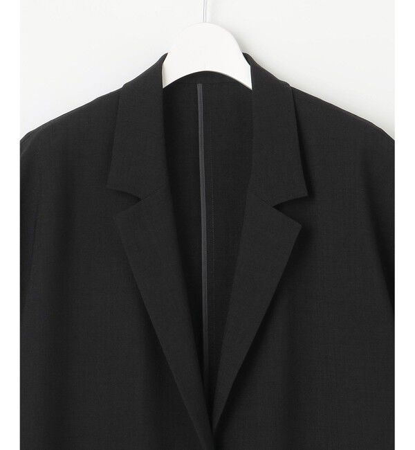 自由区「【セットアップ対応】ライトリネンライクショートスリーブ ジャケット」|テーラードジャケット|