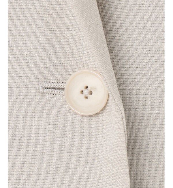 自由区「【セットアップ対応】ライトリネンライクショートスリーブ ジャケット」|テーラードジャケット|