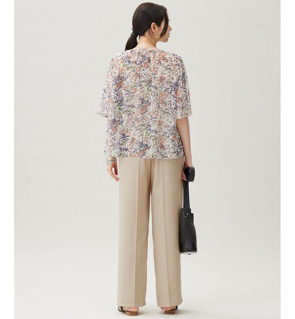 自由区「フルダルスパンマイクロピーチワイドストレート パンツ」|その他|