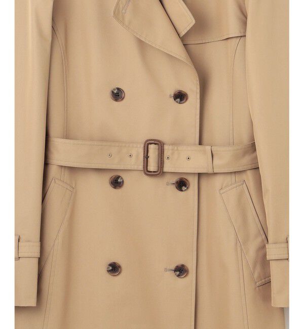 23区「コットンポリエステルギャバジン ロング トレンチコート」|トレンチコート|