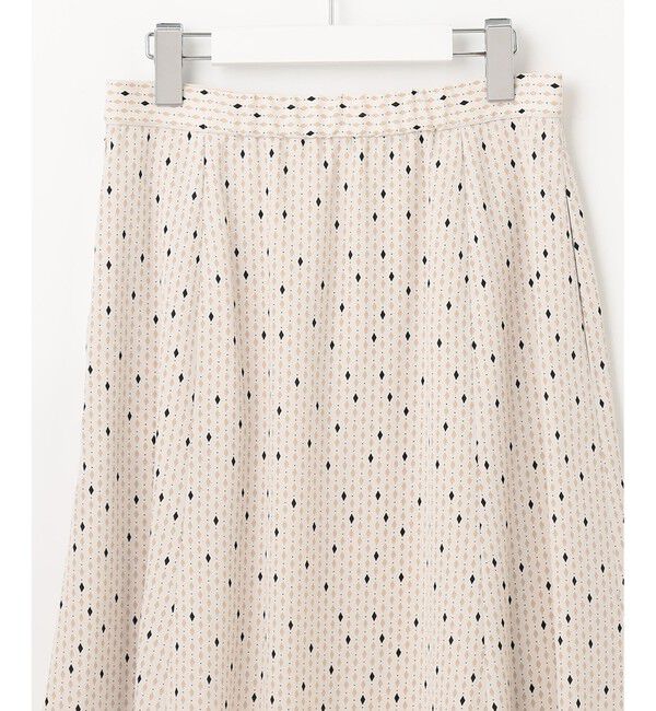 23区「【洗える】バックサテンアムンゼンレユールダイヤプリント スカート」|スカート|