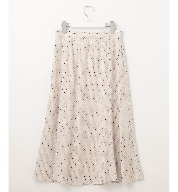 23区「【洗える】バックサテンアムンゼンレユールダイヤプリント スカート」|スカート|