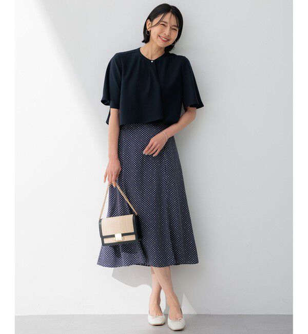 23区「【洗える】バックサテンアムンゼンレユールダイヤプリント スカート」|スカート|