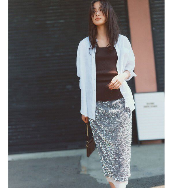 23区「【洗える】LIBECO バンドカラー シャツ」|シャツ・ブラウス|