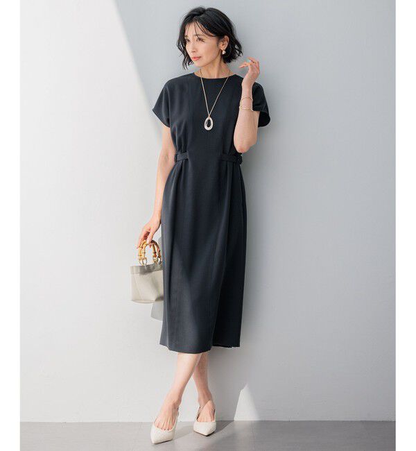 23区「【撥水加工/洗える】キューティクルストレッチツイル ワンピース」|ワンピース|