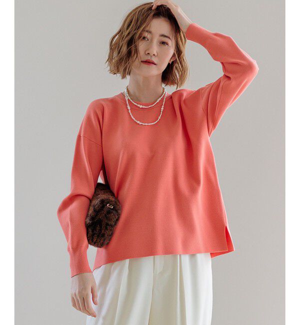 23区「【洗える】ヴィスコースストレッチ ミラノリブ ニット」|ニット・セーター|ﾗｲﾄｵﾚﾝ