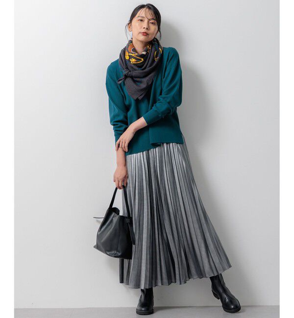 23区「【洗える】ヴィスコースストレッチ ミラノリブ ニット」|ニット・セーター|