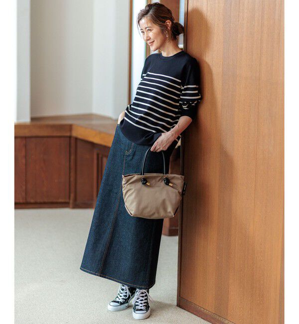 23区「【洗える】ヴィスコースストレッチ ミラノリブ ニット」|ニット・セーター|