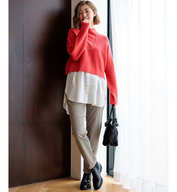 23区「【洗える】レイヤードコンビ ニット」|ニット・セーター|