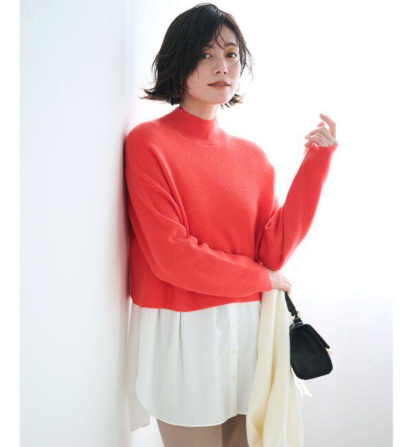 23区「【洗える】レイヤードコンビ ニット」|ニット・セーター|