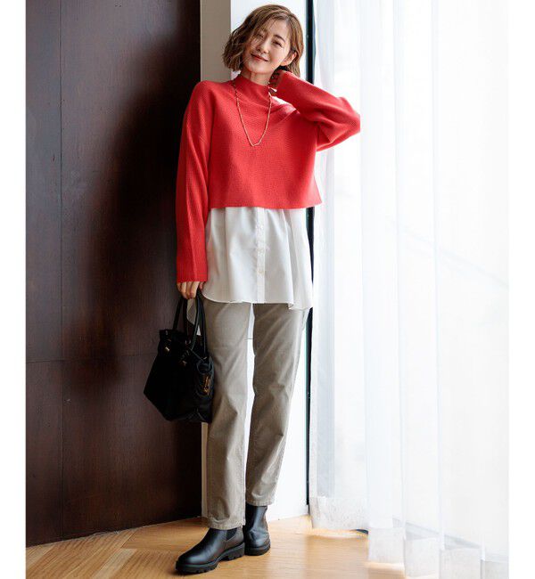 23区「【洗える】レイヤードコンビ ニット」|ニット・セーター|