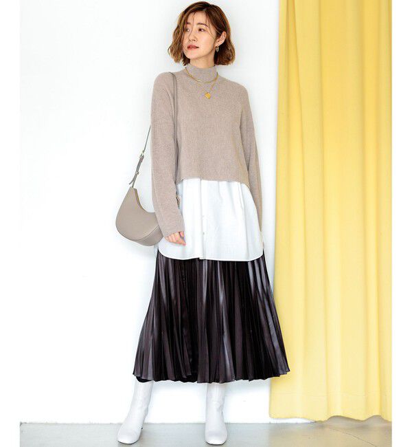 23区「【洗える】レイヤードコンビ ニット」|ニット・セーター|