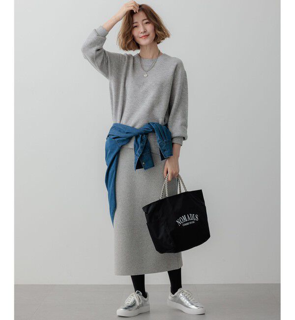 23区「【洗える】カシミヤブレンド Iライン ニットスカート」|スカート|