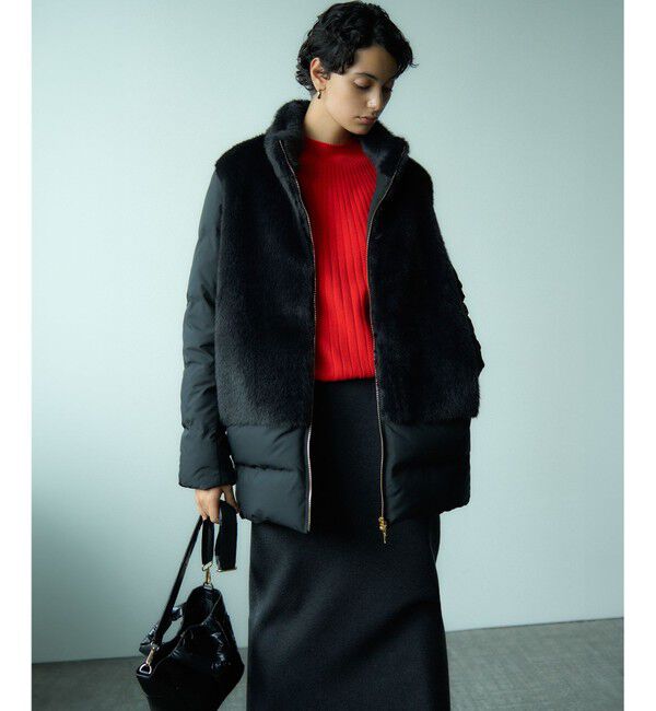 23区「【洗える】カシミヤブレンド Iライン ニットスカート」|スカート|