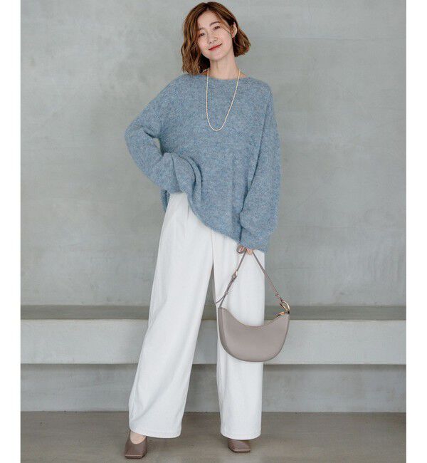 23区「ブラッシュドアルパカ ニット」|ニット・セーター|