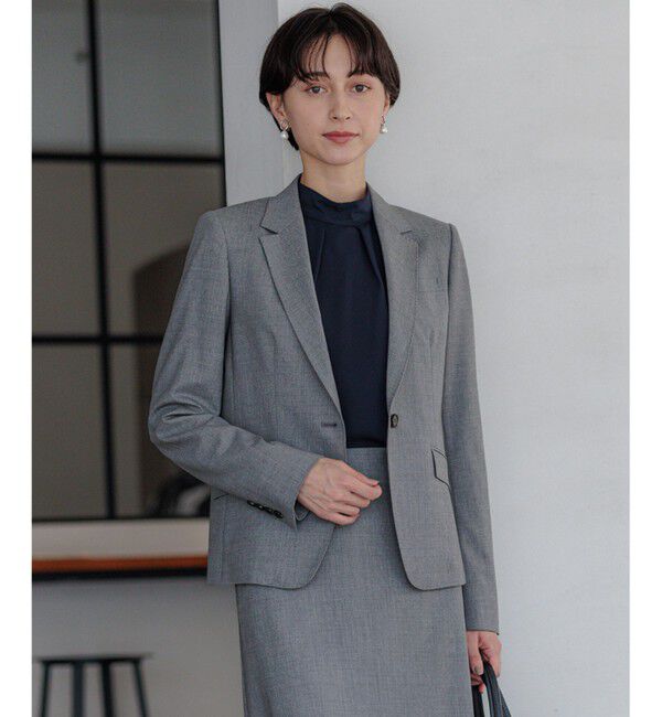 23区「【セットアップ対応】ラフィーネウール 一つ釦 ジャケット」|テーラードジャケット|ﾗｲﾄｸﾞﾚ