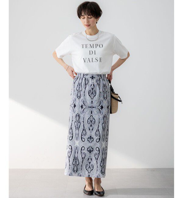 23区「【SLOW/一部店舗限定】MVSコットン  ロゴTシャツ」|Tシャツ・カットソー|